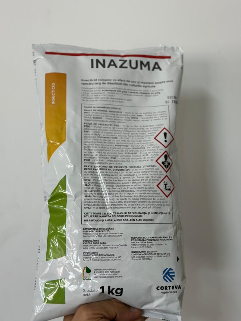 Insecticid INAZUMA - 1 kg, Corteva, Sistemic, Contact