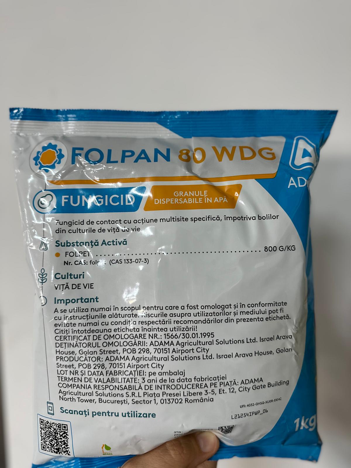 Fungicid Folpan 80 WDG 1 KG, Makhteshim