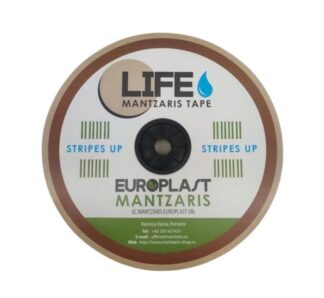 Banda de irigare prin picurare Mantzaris Life, 6 MIL, Ø16 mm, 10 cm, 1,5 l/h rola 3000 m.l.